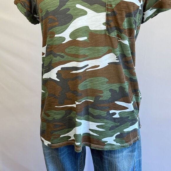 Anthropologie TLA Camouflage Women’s Cotton & Modal Tee - NWT-Size M - Picture 3 of 14